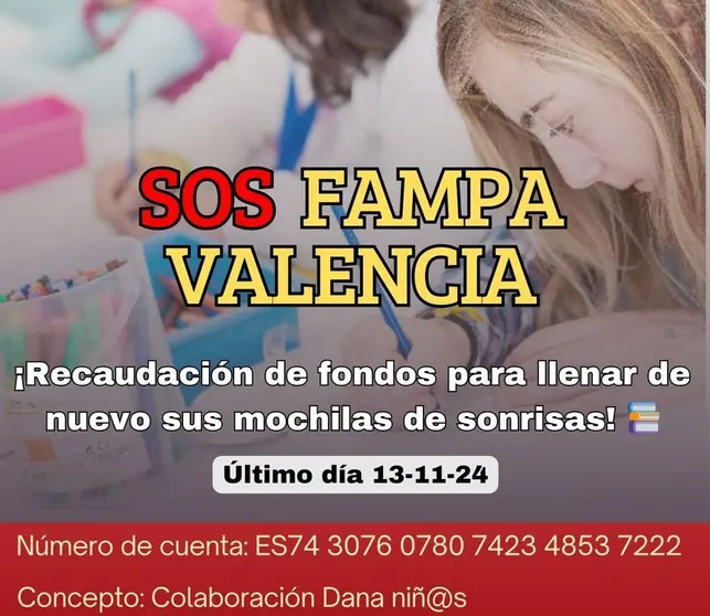 Imagen del cartel de las Ampas en el que se recoge la información.