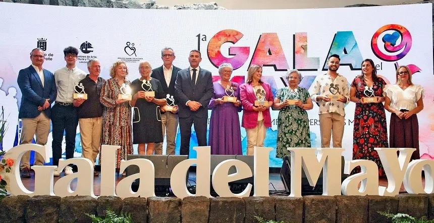 El presidente del Cabildo de Lanzarote, Oswaldo Betancort, acudió a la gala.
