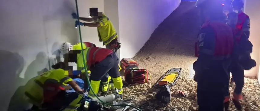 Imagen del hombre precipitado en Teseguite.