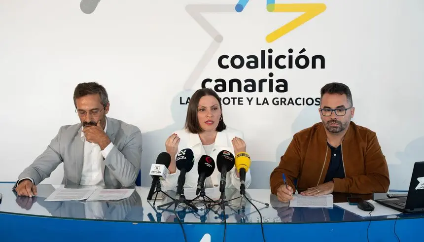 Migdalia Machín, Echedey Eugenio y Pedro San Ginés.
