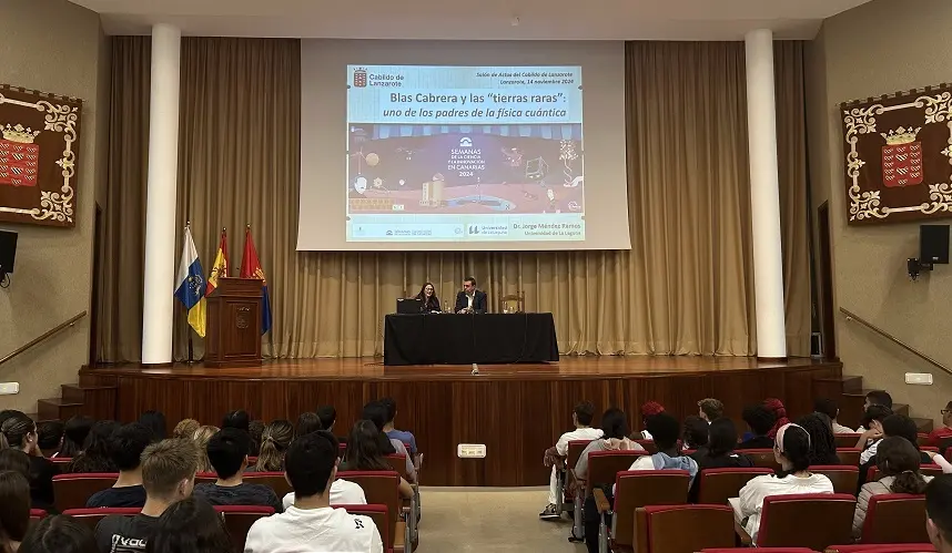 Charla Blas Cabrera y las tierras raras uno de los padres de la Física Cuántica.