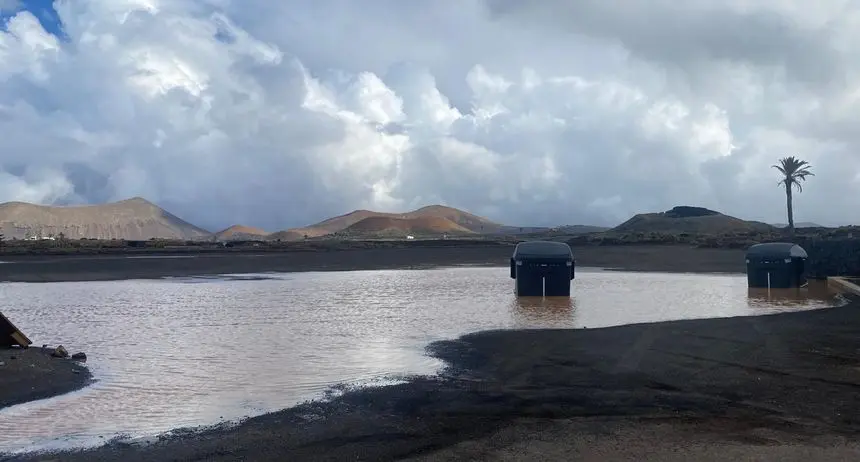 Imagen de este domingo del merendero de Tinajo