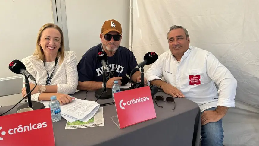 El consejero de los Centros de Arte, Cultura y Turismo del Cabildo de Lanzarote, Ángel Vázquez, en Crónicas Radio.
