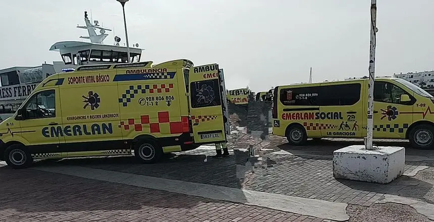 Recursos sanitarios de EMERLAN en La Graciosa.