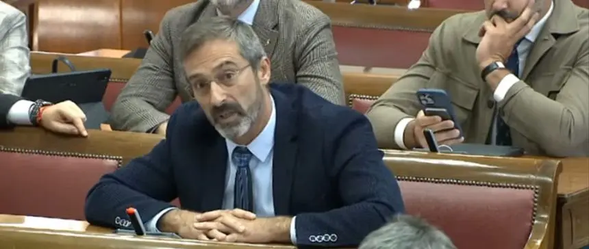 Pedro San Ginés en el Senado.