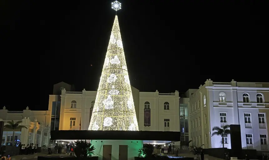 Encendido navideño del Cabildo de Lanzarote.