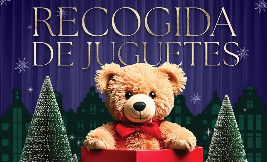 Cartel de recogida de juguetes de las juventudes del PP.