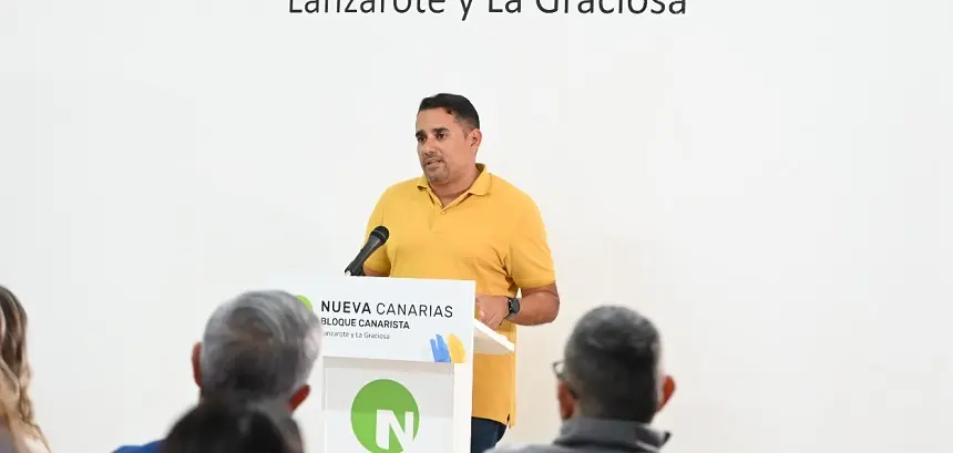 Yoné Caraballo en una intervención de su partido.