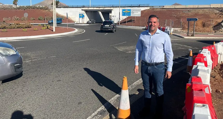 El vicepresidente en los viales anexos a la autovía