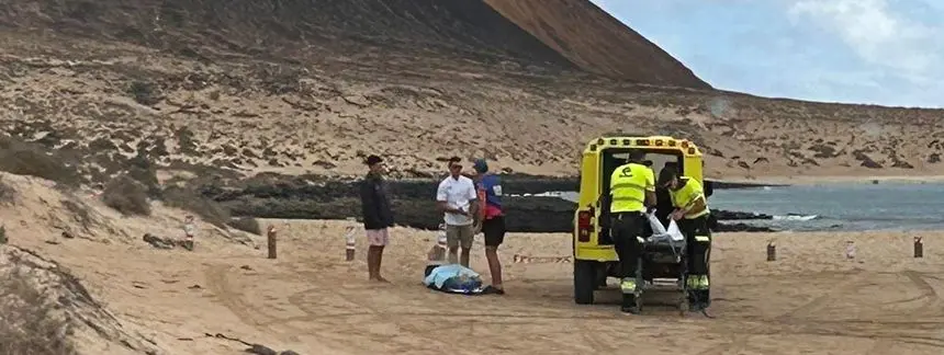 Rescate llevado a cabo por EMERLAN.