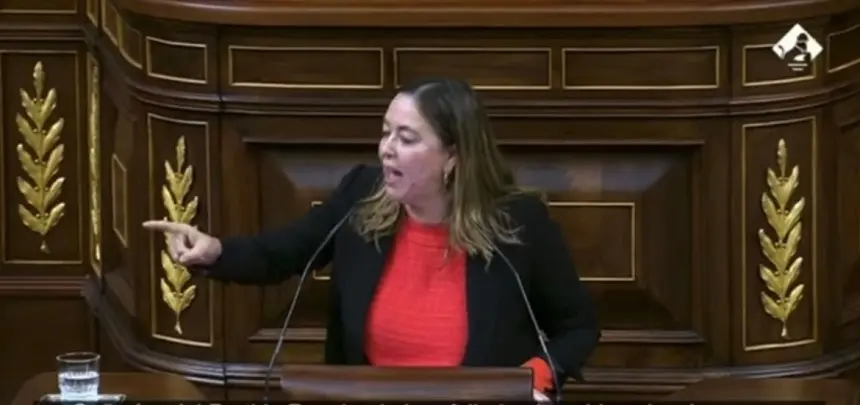 María Dolores Corujo en el Congreso de los Diputados.