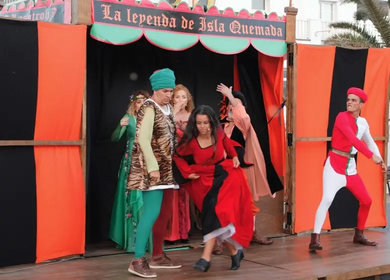 Escena de la obra "La leyenda de Isla Quemada".