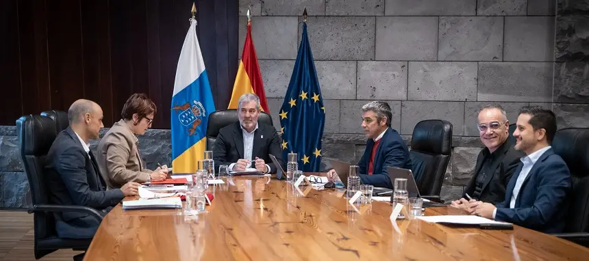 Imagen del encuentro del Consejo de Gobierno de Canarias de este lunes.
