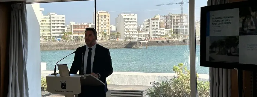 Jacobo Medina durante la rueda de prensa de balance de las obras públicas realizadas en el año 2024.