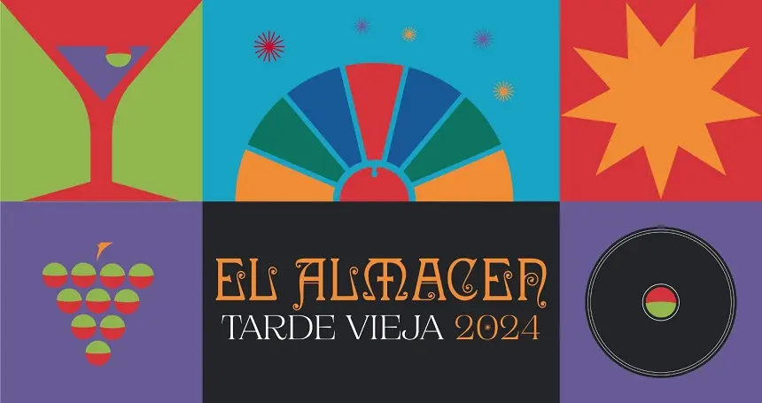 Cartel promocional de la Tarde Vieja en El Almacén.