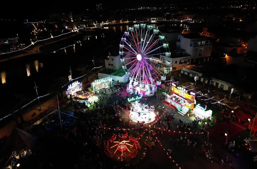 Imagen aérea de la feria de Navilan.