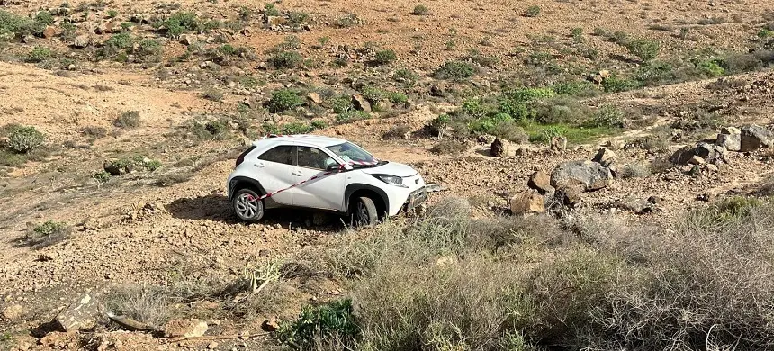 Imagen del vehículo accidentado.