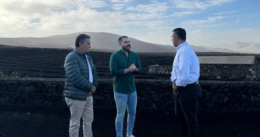 Mateo Ramón, Jesús Machín Tavío y Emilio Machín.