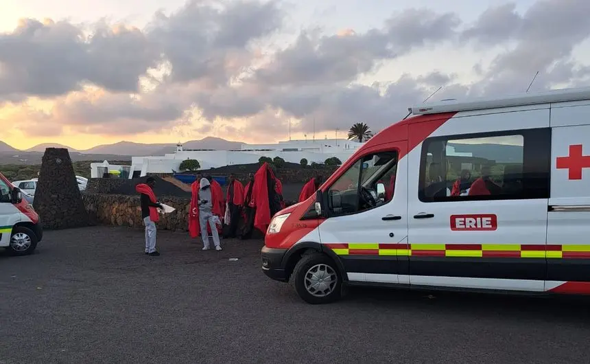 Imagen de los últimos inmigrantes atendidos por Cruz Roja