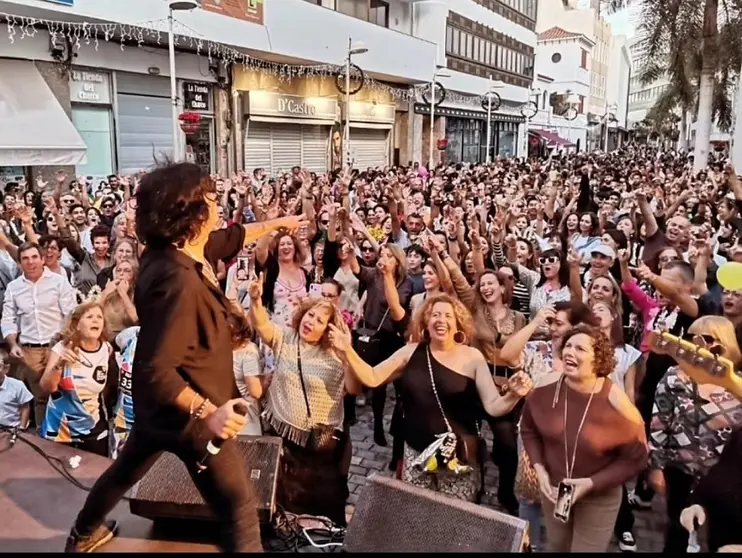 Imagen de la fiesta fin de año del pasado año en  La Plazuela, Arrecife.