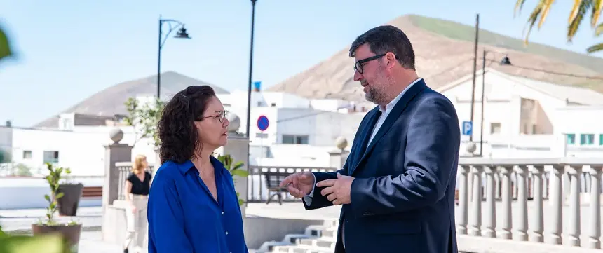 Isidro Pérez junto a Carmen Medina.
