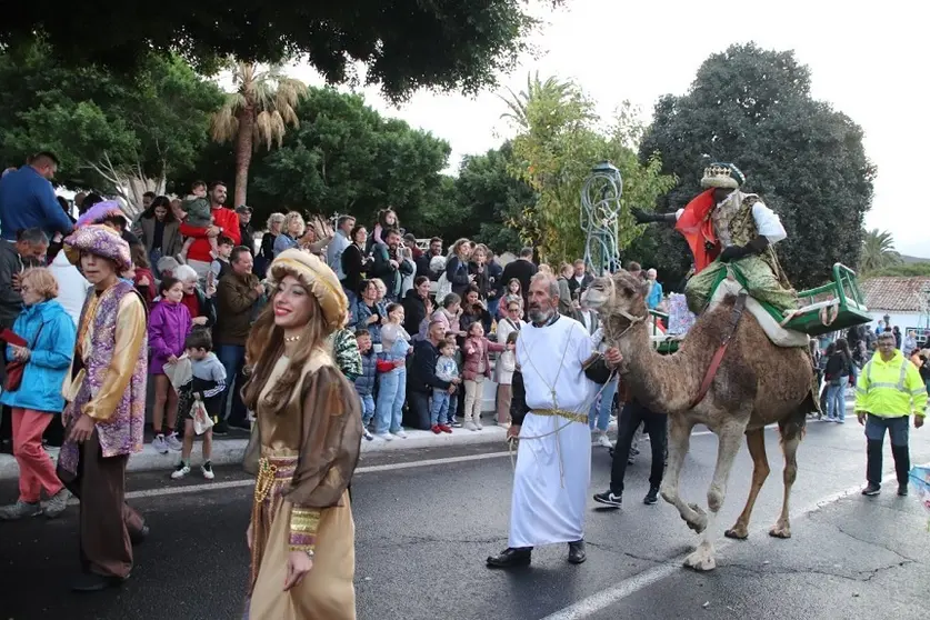 Imagen de archivo de la cabalgata de reyes en Yaiza.