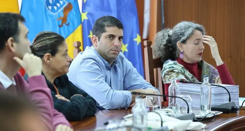 Benjamin Perdomo en el Cabildo de Lanzarote.