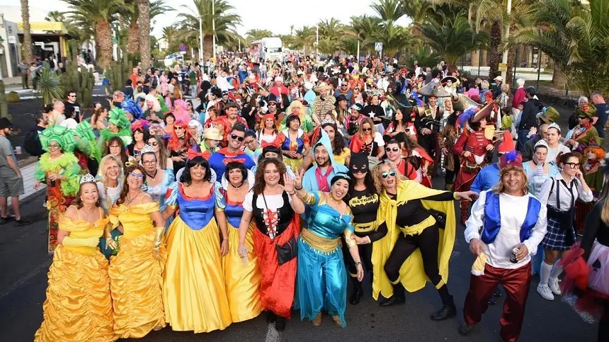 Imagen de archivo del carnaval de Teguise.