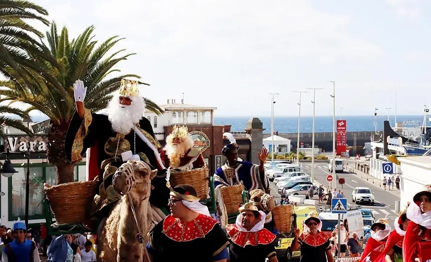 Imagen de archivo de la cabalgata de reyes en Puerto del Carmen.