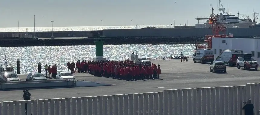 Imagen de uno de los grupos que Salvamento ha traído a Arrecife