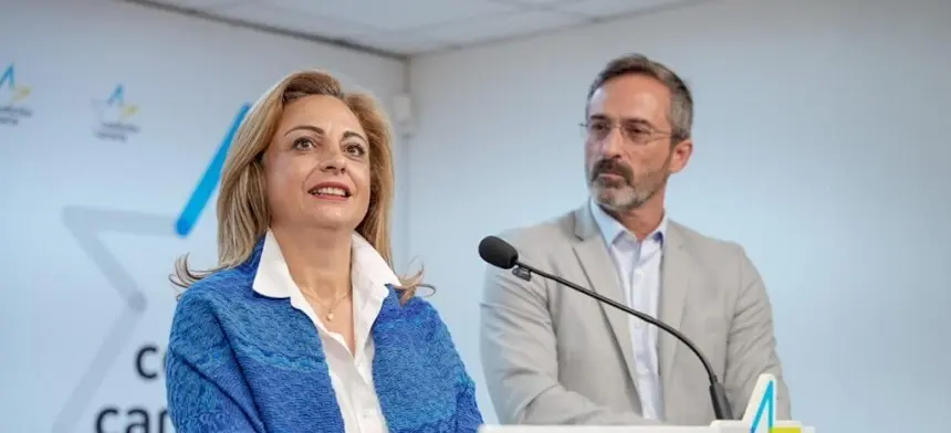 Cristina Valido junto a Pedro San Ginés.