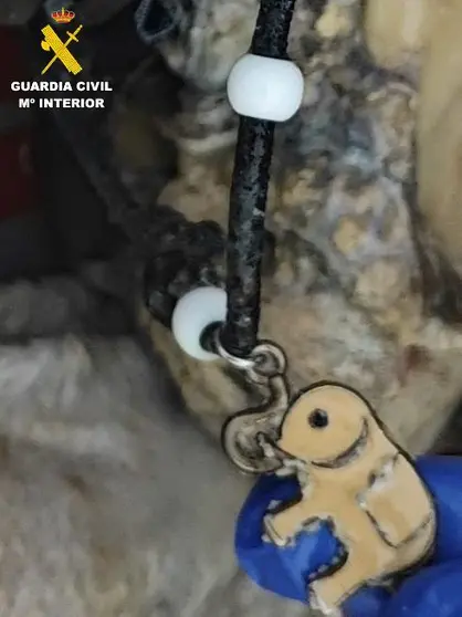 Imagen del colgante que llevaba la víctima.