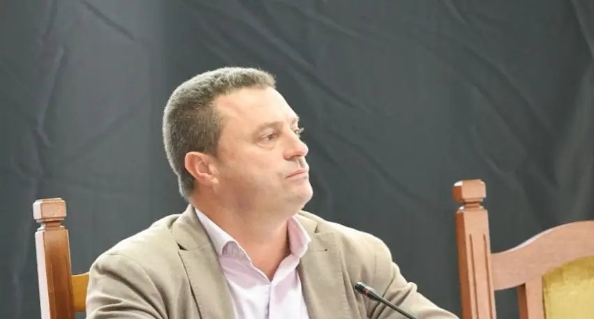 Óscar Noda en un pleno del Cabildo de Lanzarote.