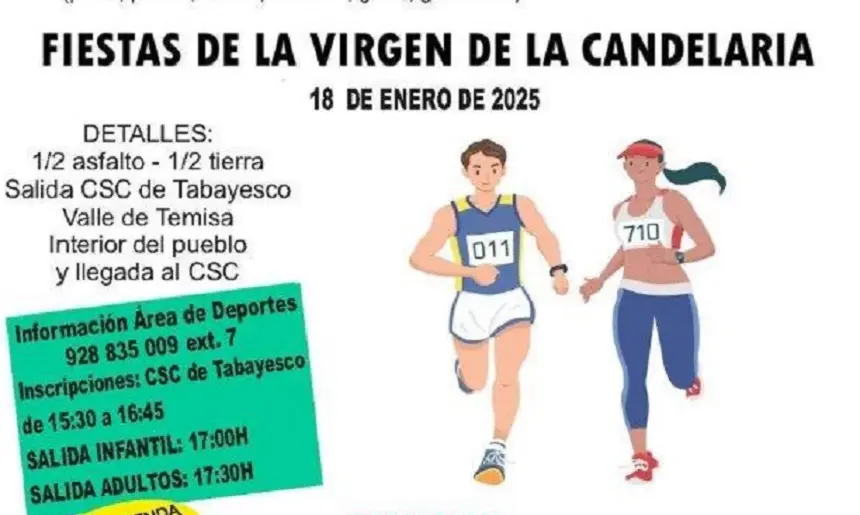 Cartel de la carrera popular de Tabayesco 2025.