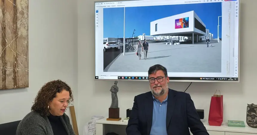 Foto el alcalde Isidro Pérez y la concejala Marlene Romero