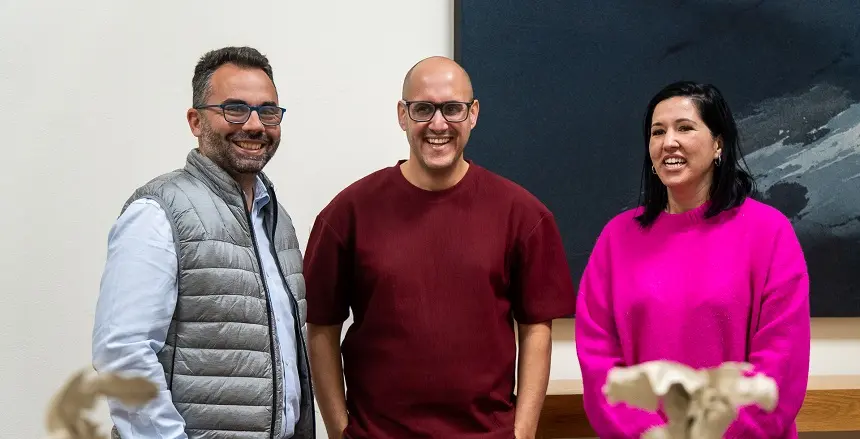 Echedey Eugenio, Rigoberto Camacho y Abigail González.