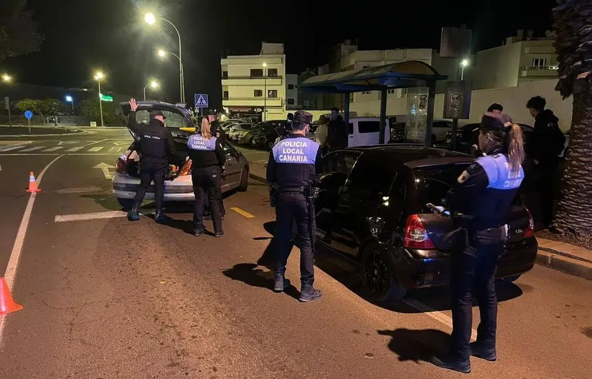 Imagen de uno de los controles de estos días