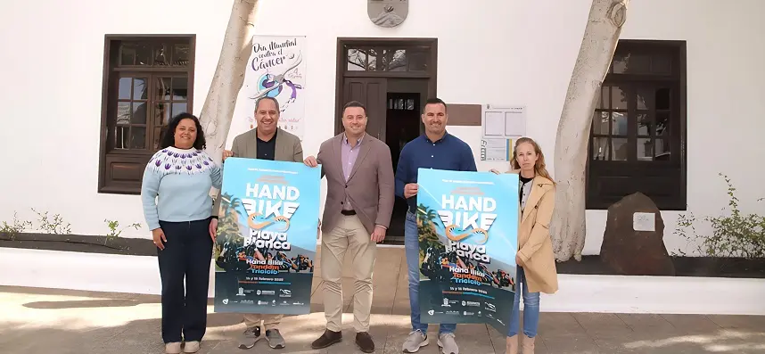 Presentación de la Handbike de Playa Blanca.