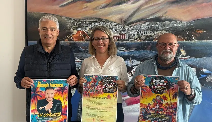 Presentación de la actuación en los carnavales de Puerto del Carmen.