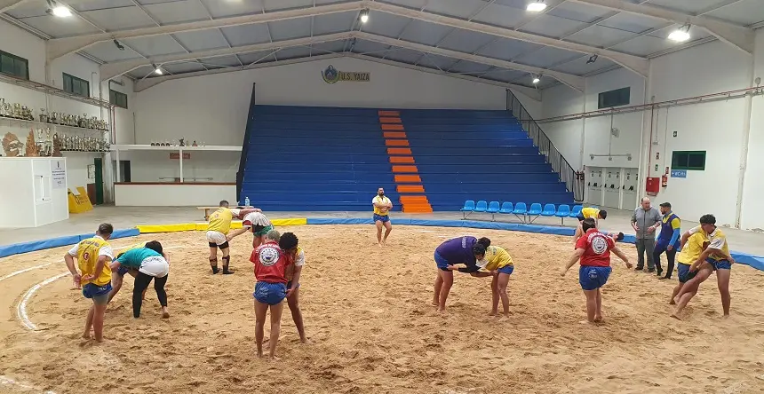 El Unión Sur Yaiza en su último entreno del miércoles preparando la gran final