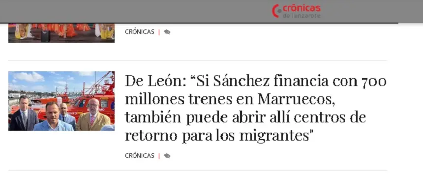 Imagen de las declaraciones que realizó el alcalde sobre los inmigrantes marroquíes. 