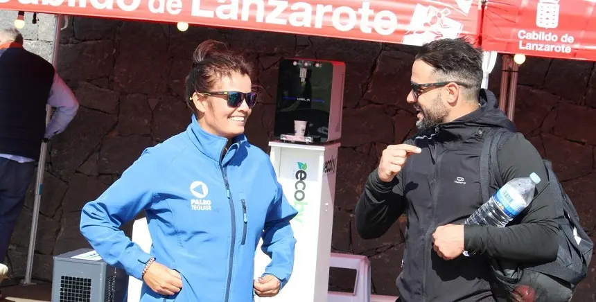 Olivia Duque y Alejandro Ramírez en un evento deportivo.