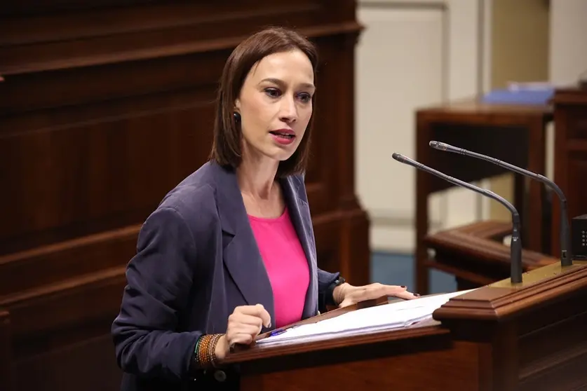 Nira Fierro en el Debate del Estado de la Nacional Canaria.