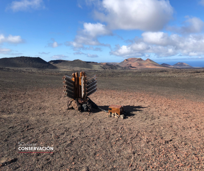 Generador termoeléctrico en el Parque Nacional de Timanfaya.