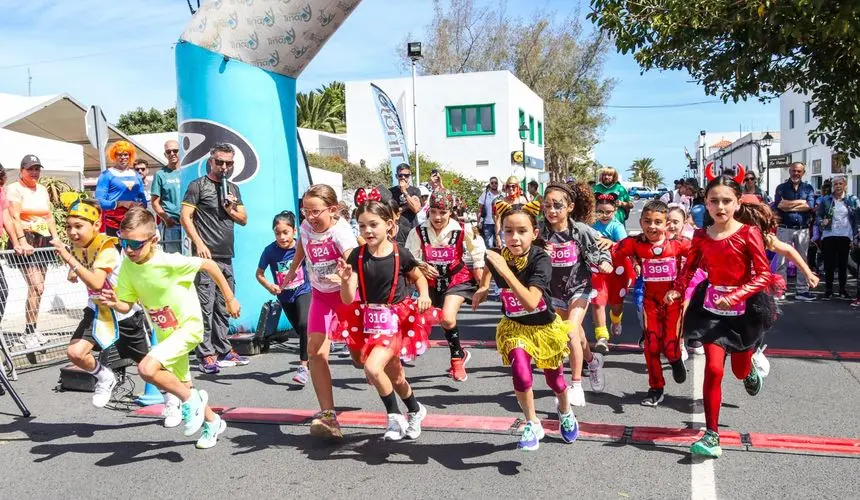 La carrera de los más jóvenes