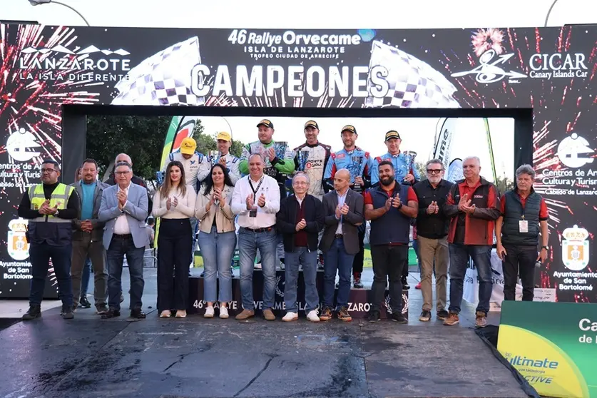 Podio del rallye