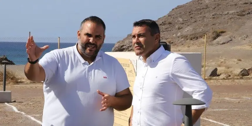 Oswaldo Betancort y Samuel Martín en Área de Acampada
