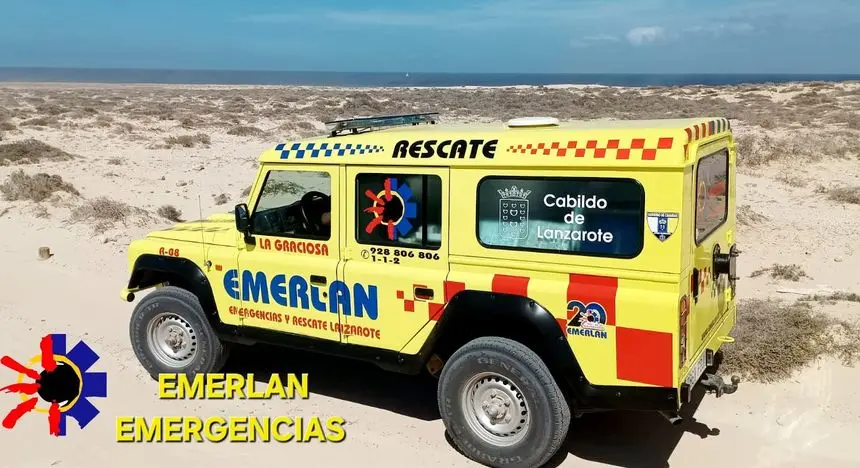 Imagen del todoterreno de rescate de Emerlan