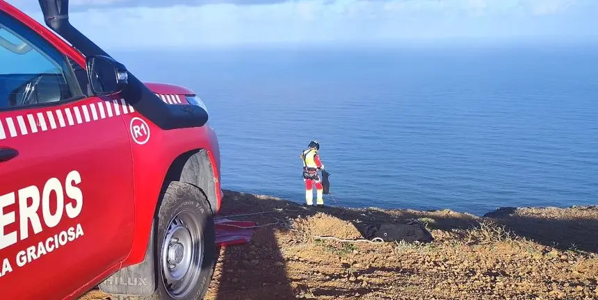 Momento del rescate.