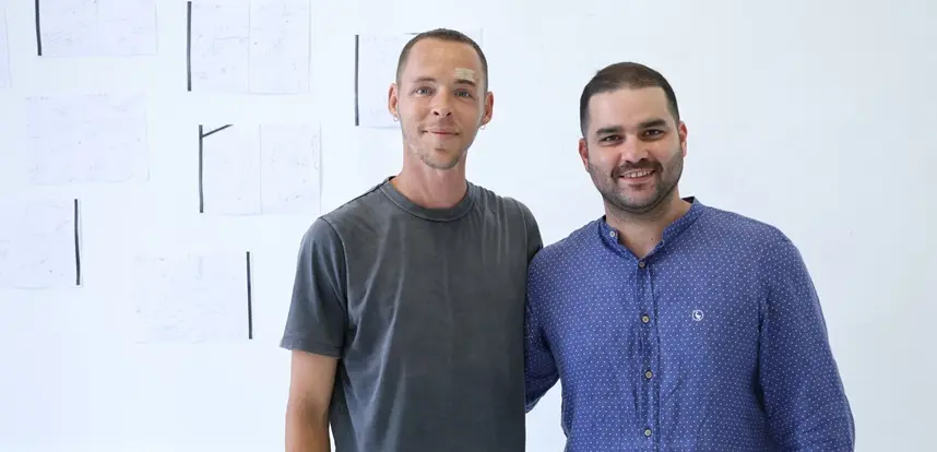 Jesús Machín junto a Javier Ferrer.